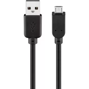 USB-Kabel Goobay 95735 0,3 m USB A Micro-USB B Schwarz