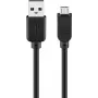 USB-Kabel Goobay 95735 0,3 m USB A Micro-USB B Schwarz