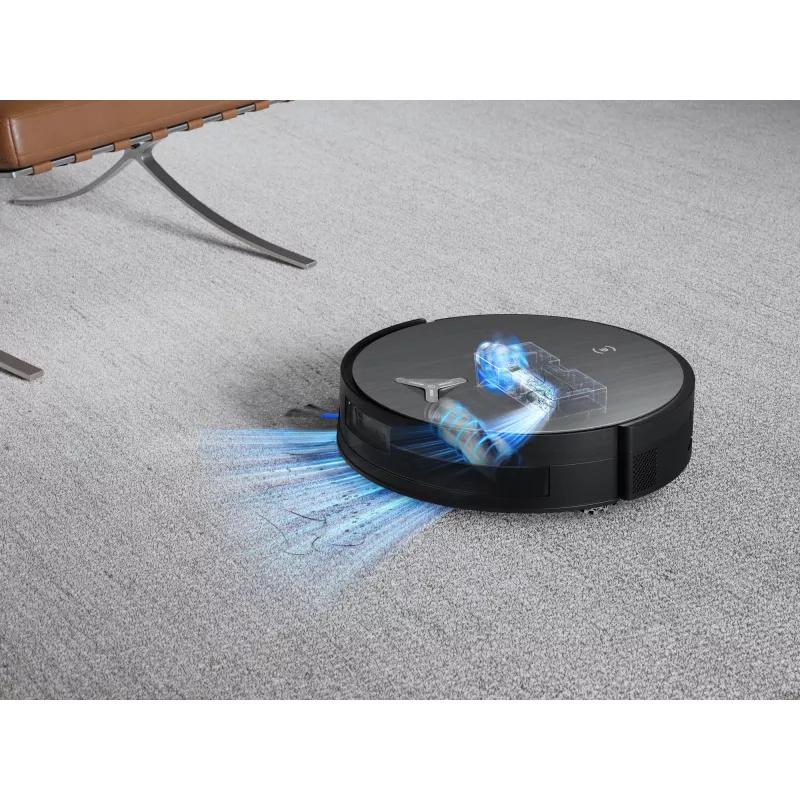 Staubsaugerroboter Ecovacs Deebot X11 Pro Omni — schwarz, Li‑Ion 6400 mAh, 206 min Laufzeit, 0,22 L Staubbehälter, Basisstation 2,5 L
