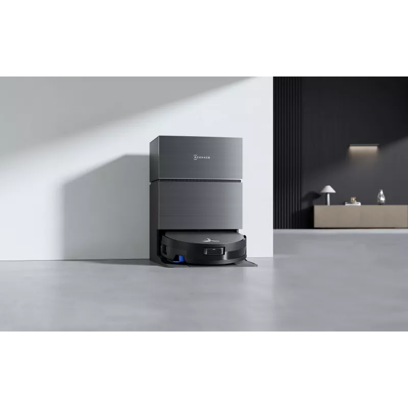 Staubsaugerroboter Ecovacs Deebot X11 Pro Omni — schwarz, Li‑Ion 6400 mAh, 206 min Laufzeit, 0,22 L Staubbehälter, Basisstation 2,5 L