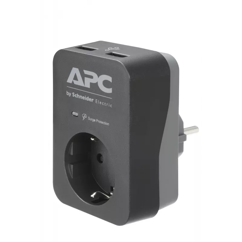 APC PME1WU2B-GR Überspannungsschutz Schwarz, Grau 1 AC-Ausgang 230 V