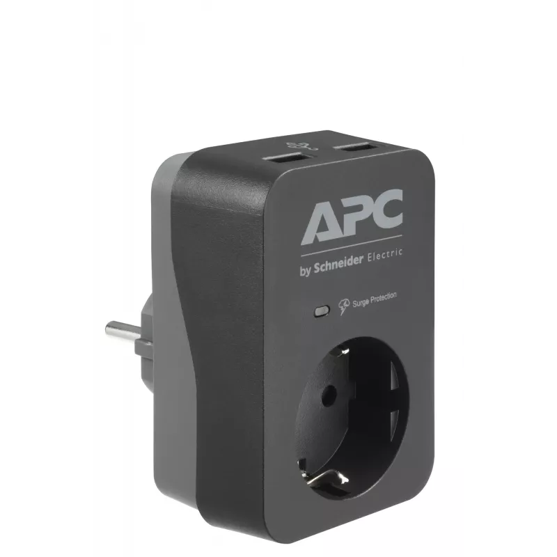 APC PME1WU2B-GR Überspannungsschutz Schwarz, Grau 1 AC-Ausgang 230 V