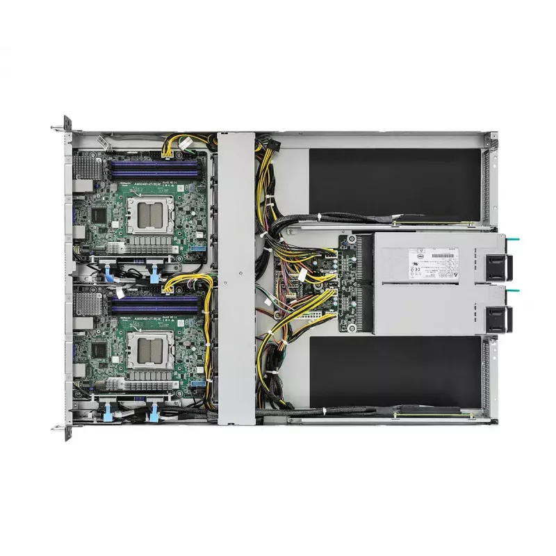 Server-Barebone ASRock 1U2N2G-AM5/2T — LGA 1718, DDR5 bis zu 48 GB, 10Gb Ethernet, Aspeed AST2600, 1600W PSU