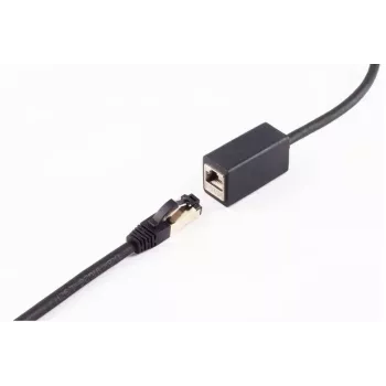 Netzwerkkabel ShiverPeaks BS08-44025 1 m Cat8.1 F/FTP Schwarz