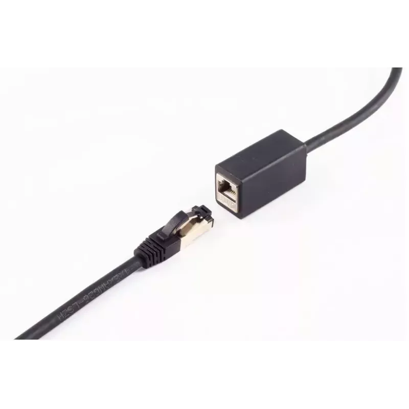 Netzwerkkabel ShiverPeaks BS08-44025 1 m Cat8.1 F/FTP Schwarz