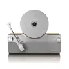 Belt-Drive-Audio-Plattenspieler Lenco LSA-071SI, vollautomatisch, grau, Bluetooth, 3,5 mm, 10 W