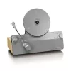 Belt-Drive-Audio-Plattenspieler Lenco LSA-071SI, vollautomatisch, grau, Bluetooth, 3,5 mm, 10 W