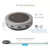 StarTech.com USB-C Speakerphone Docking Station, Mini Portable Conference Speaker und Audio Dock, USB-C zu VGA/4K HDMI, 2x USB-A Hub, Mikrofon/Lautsprecher, Teams/Zoom/Softphone Speakerphone