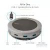 StarTech.com USB-C Speakerphone Docking Station, Mini Portable Conference Speaker und Audio Dock, USB-C zu VGA/4K HDMI, 2x USB-A Hub, Mikrofon/Lautsprecher, Teams/Zoom/Softphone Speakerphone
