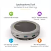 StarTech.com USB-C Speakerphone Docking Station, Mini Portable Conference Speaker und Audio Dock, USB-C zu VGA/4K HDMI, 2x USB-A Hub, Mikrofon/Lautsprecher, Teams/Zoom/Softphone Speakerphone