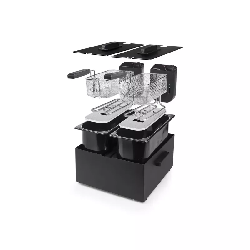 Fritteuse Princess 183028 Double Schwarz Fryer 6 L 3600 W