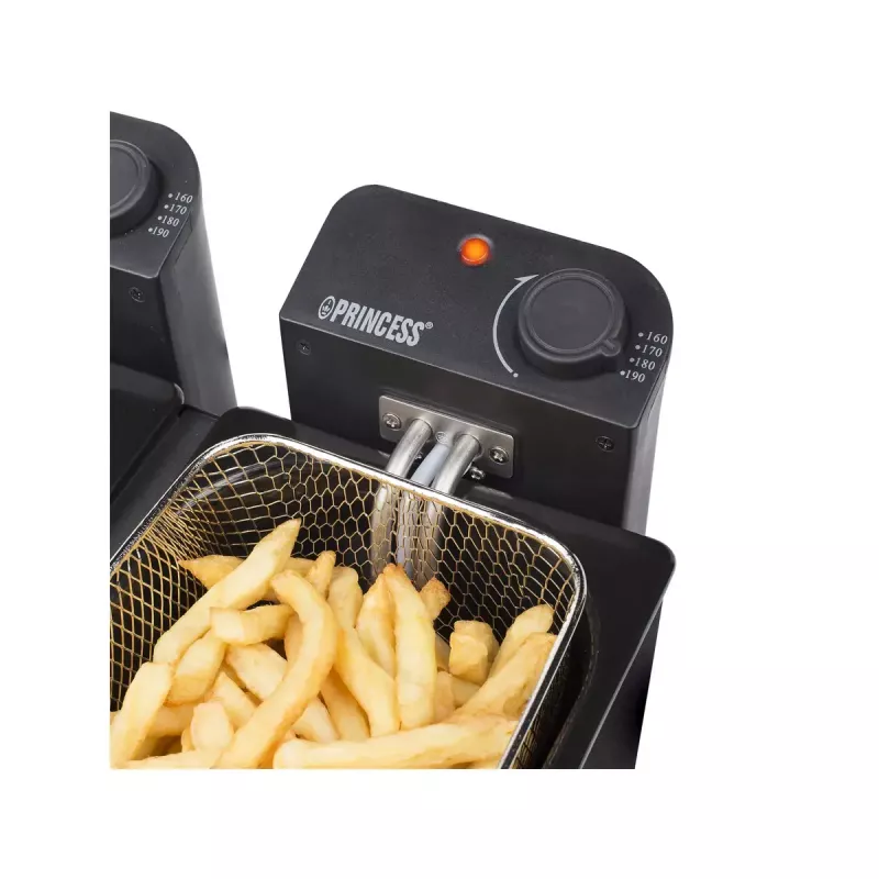 Fritteuse Princess 183028 Double Schwarz Fryer 6 L 3600 W