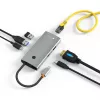 Techly IUSB32C-HUB6HPDI Schnittstellen-Hub USB 3.2 Gen 1 (3.1 Gen 1) Typ-C 5000 Mbit/s Aluminium