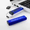 iStorage datAshur PRO+C 256GB | FIPS 140-3 Level 3 zertifiziert | Sicheres USB Type-C Laufwerk | AES-XTS 256-Bit Hardware-Verschlüsselung | PIN-geschützt | Typ C-A Adapter inklusive