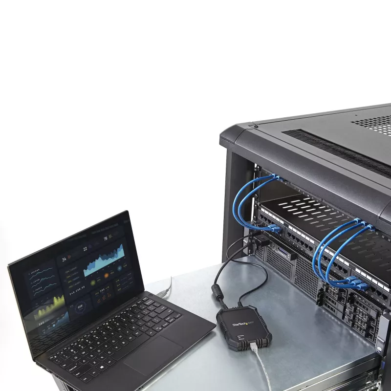 StarTech.com Laptop-zu-Server-KVM-Konsole mit robustem Gehäuse