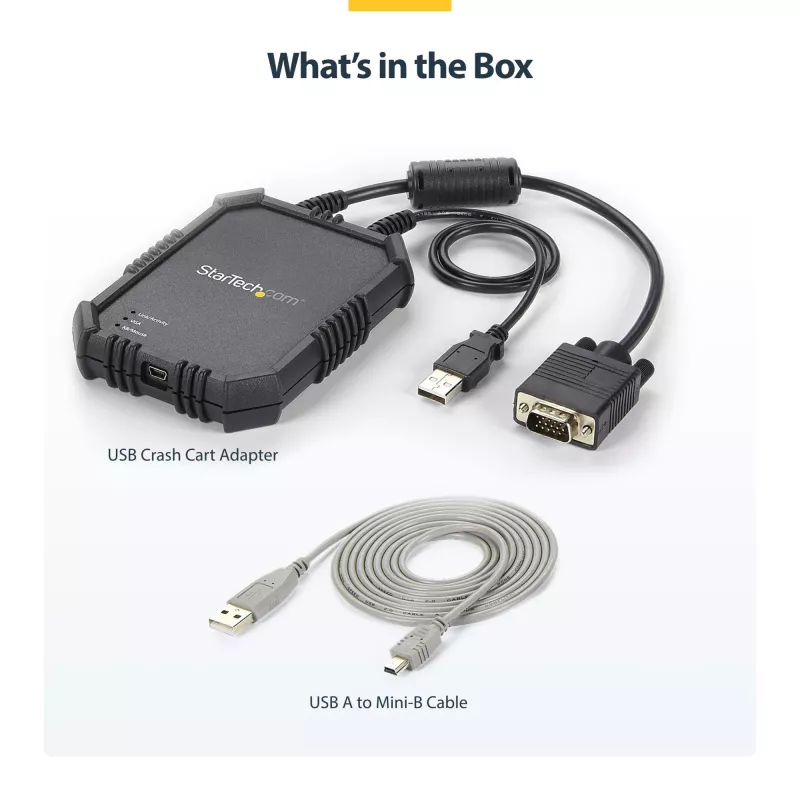 StarTech.com Laptop-zu-Server-KVM-Konsole mit robustem Gehäuse