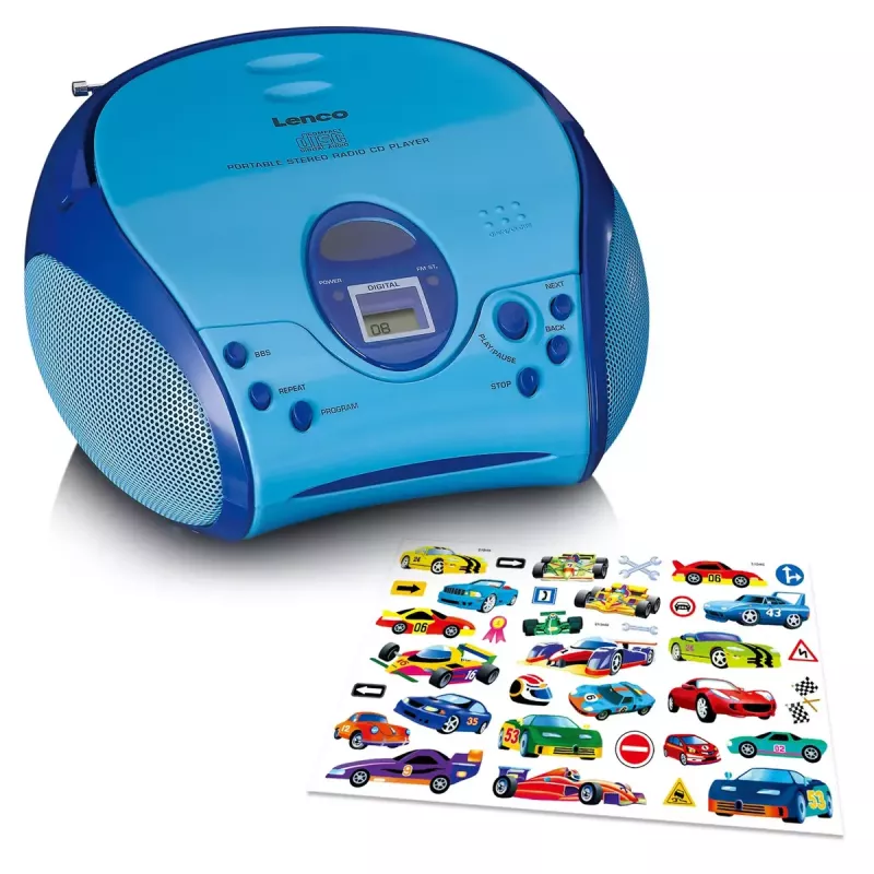 Tragbares Radio Lenco SCD-24BU Kids FM 4W 60dB