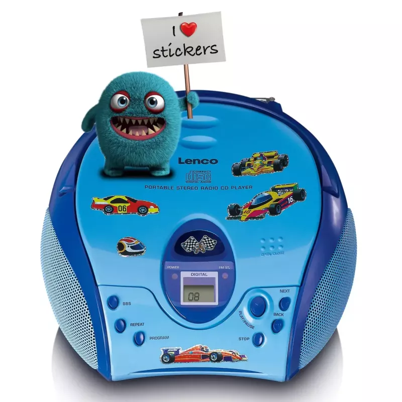 Tragbares Radio Lenco SCD-24BU Kids FM 4W 60dB