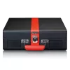 Riemengetriebener Audio-Plattenspieler Lenco TT-110 Schwarz Rot Halbautomatisch