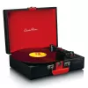 Riemengetriebener Audio-Plattenspieler Lenco TT-110 Schwarz Rot Halbautomatisch