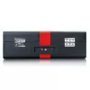 Riemengetriebener Audio-Plattenspieler Lenco TT-110 Schwarz Rot Halbautomatisch