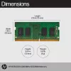 HP 8GB DDR4 3200 SODIMM Speicher, Business, Windows 10, Windows 11, 70 mm, 30 mm, 1,5 mm, 8 g