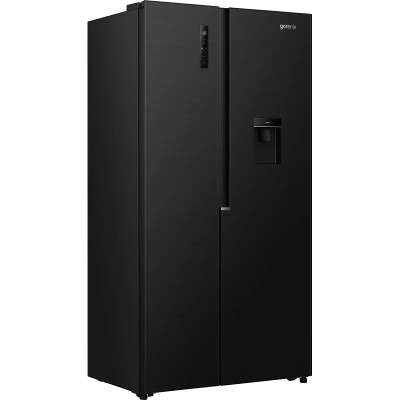 Gorenje Side-by-Side-Kühlschrank NRS917E41BXWD, freistehend, American Door, Schwarz, 2 Türen, Touch, LED