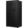 Gorenje Side-by-Side-Kühlschrank NRS917E41BXWD, freistehend, American Door, Schwarz, 2 Türen, Touch, LED