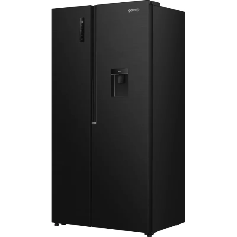 Gorenje Side-by-Side-Kühlschrank NRS917E41BXWD, freistehend, American Door, Schwarz, 2 Türen, Touch, LED