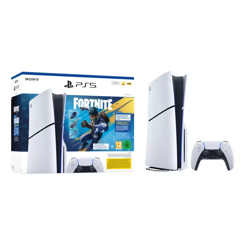 Sony PlayStation 5 - Fortnite Flowering Chaos Bundle 1 TB Wi-Fi Schwarz, Weiß