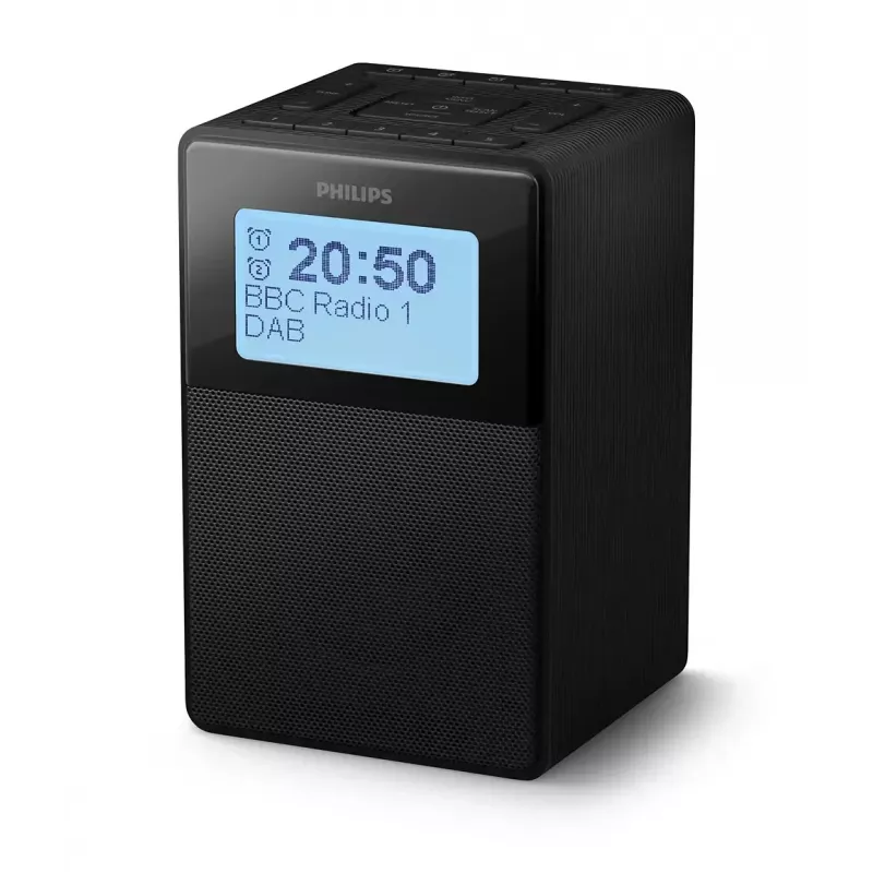 Digitaler Wecker Philips TAR5100/10 Schwarz 12/24h LCD Bluetooth