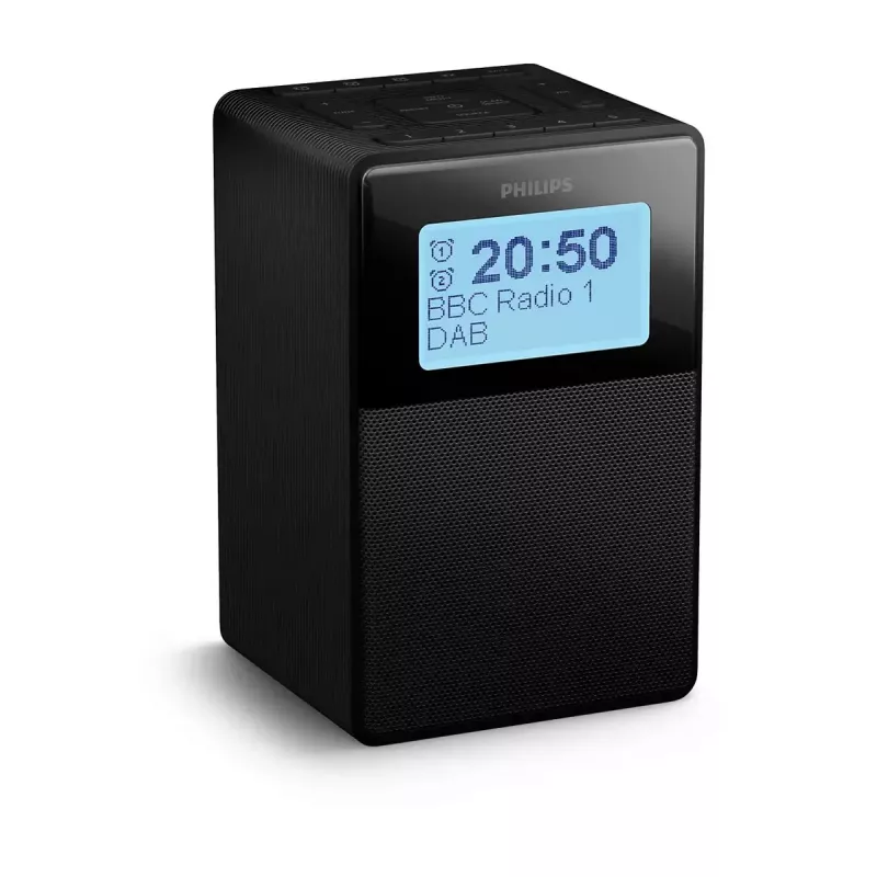 Digitaler Wecker Philips TAR5100/10 Schwarz 12/24h LCD Bluetooth