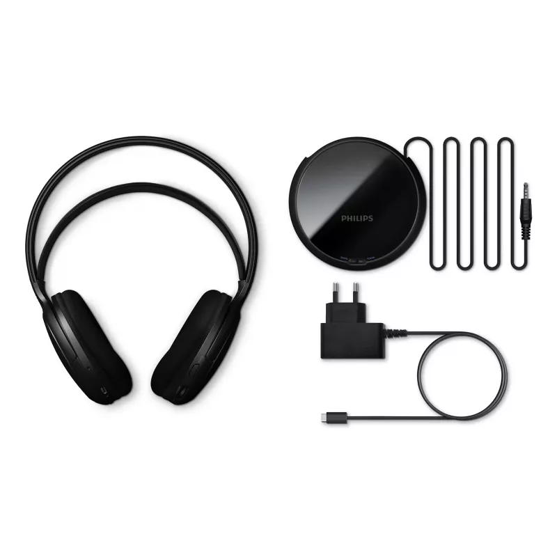 Philips SHC5200M2/12 Kopfhörer/Headset Kabellos Kopfband TV USB Typ-C Schwarz