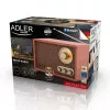 Tragbares Radio Adler AD 1171 – AM/FM, 10 W RMS, Bluetooth, externe Antenne, bronze, 290×200×172 mm