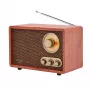 Tragbares Radio Adler AD 1171 – AM/FM, 10 W RMS, Bluetooth, externe Antenne, bronze, 290×200×172 mm