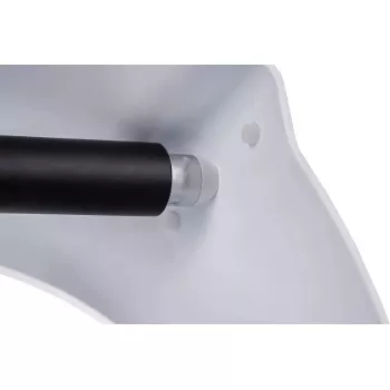 Toilettensitzerhöhung mit Armstützen ActionMed NT200AM — weiß, Breite 560 mm, maximales Benutzergewicht 136 kg, verriegelbar, unterstützte Höhenverstellung