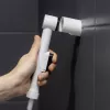 Aufblasbare Waschschüssel ActionMed PM200AM — tragbares rechteckiges Hygienebecken, weiß, Pumpe und Schlauch inklusive