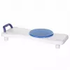 Badesitz ActionMed LW400AM 2-in-1 mit schwenkbarer Transferscheibe, weiß, feuchtigkeitsbeständig, ergonomischer Sitz, Aufhängeloch