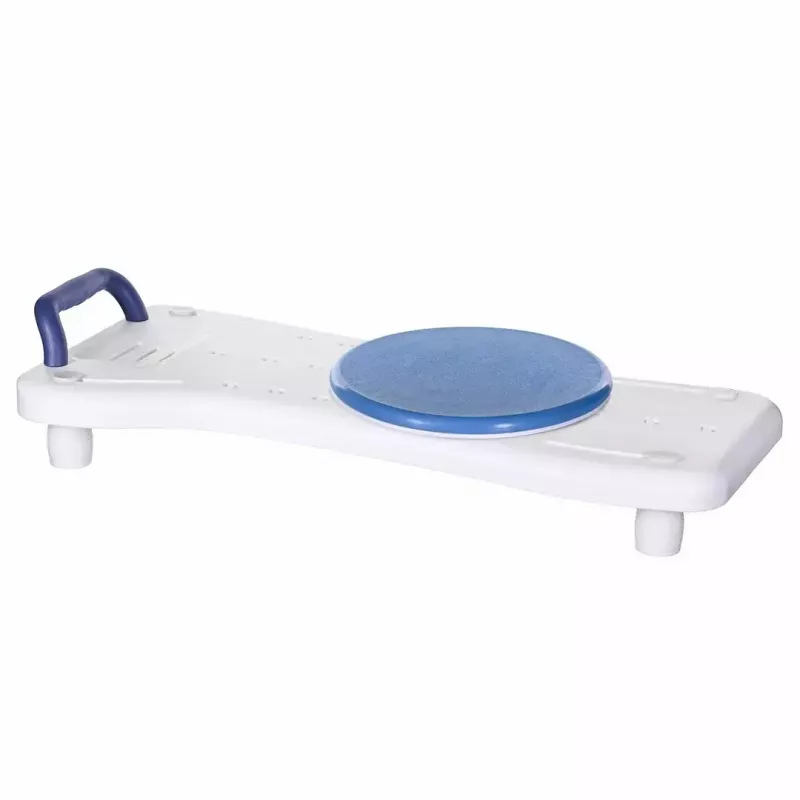 Badesitz ActionMed LW400AM 2-in-1 mit schwenkbarer Transferscheibe, weiß, feuchtigkeitsbeständig, ergonomischer Sitz, Aufhängeloch