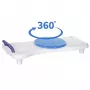 Badesitz ActionMed LW400AM 2-in-1 mit schwenkbarer Transferscheibe, weiß, feuchtigkeitsbeständig, ergonomischer Sitz, Aufhängeloch