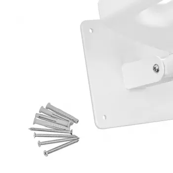 Wandmontierbarer klappbarer Duschstuhl ActionMed KP600AM — weiß, ergonomischer Sitz, verstellbare rutschfeste Füße, 3 kg