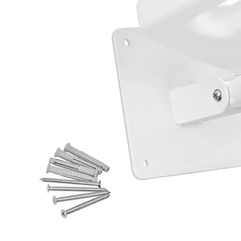 Wandmontierbarer klappbarer Duschstuhl ActionMed KP600AM — weiß, ergonomischer Sitz, verstellbare rutschfeste Füße, 3 kg