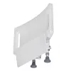 Wandmontierbarer klappbarer Duschstuhl ActionMed KP600AM — weiß, ergonomischer Sitz, verstellbare rutschfeste Füße, 3 kg