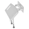 Wandmontierbarer klappbarer Duschstuhl ActionMed KP600AM — weiß, ergonomischer Sitz, verstellbare rutschfeste Füße, 3 kg
