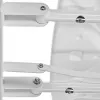 Wandmontierbarer klappbarer Duschstuhl ActionMed KP600AM — weiß, ergonomischer Sitz, verstellbare rutschfeste Füße, 3 kg