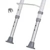 Wandmontierbarer klappbarer Duschstuhl ActionMed KP600AM — weiß, ergonomischer Sitz, verstellbare rutschfeste Füße, 3 kg