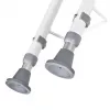 Wandmontierbarer klappbarer Duschstuhl ActionMed KP600AM — weiß, ergonomischer Sitz, verstellbare rutschfeste Füße, 3 kg
