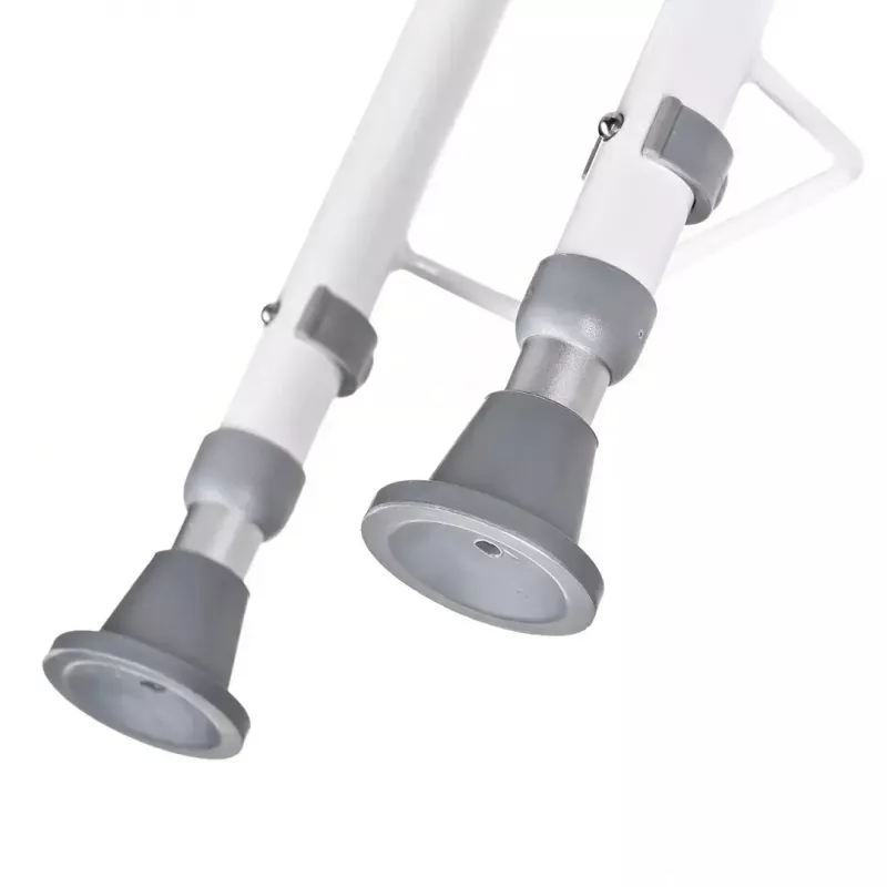 Wandmontierbarer klappbarer Duschstuhl ActionMed KP600AM — weiß, ergonomischer Sitz, verstellbare rutschfeste Füße, 3 kg