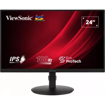Viewsonic VG2408A-MHD Computermonitor 61 cm (24 Zoll) 1920 x 1080 Pixel Full HD LED Schwarz