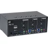 KVM Desktop Switch InLine 62652I 2-Port Dual Monitor HDMI 4K USB 3.0 Audio